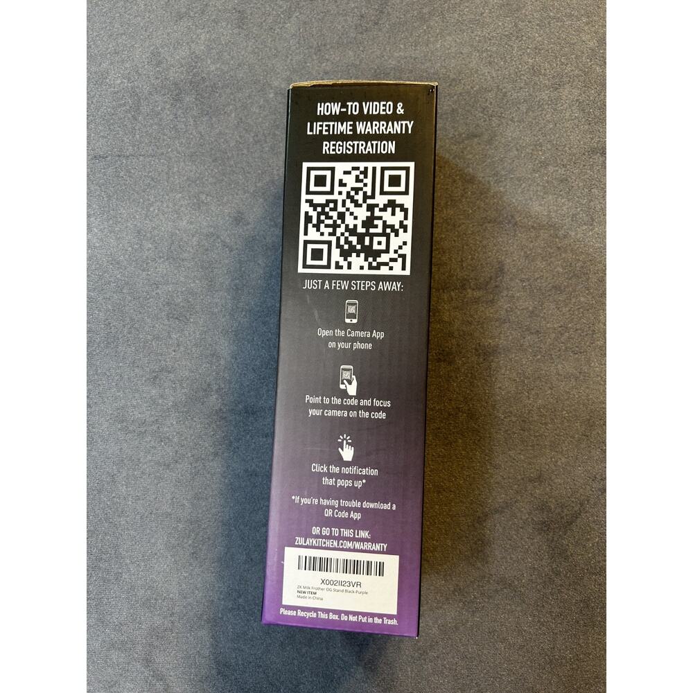 Zulay Kitchen Electric Milk Frother w/ stand - Purple - Picture 7 of 7